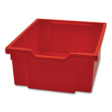 Gratnells Callero MakerHub Trolley Set 01, Metal, (2) Magnetic Whiteboards, (4) F2 Deep Bins, 27.4" x 17.3" x 56.3", Silver/Flame Red (GTSMST054409) Each