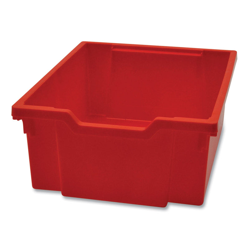 Gratnells Callero MakerHub Trolley Set 01, Metal, (2) Magnetic Whiteboards, (4) F2 Deep Bins, 27.4" x 17.3" x 56.3", Silver/Flame Red (GTSMST054409) Each
