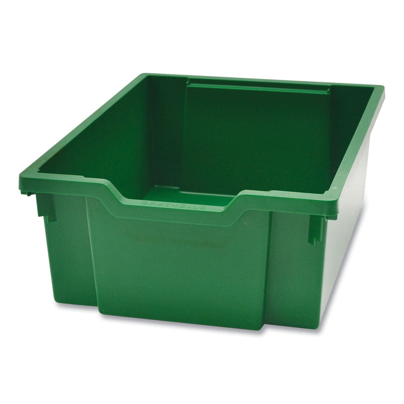 Gratnells Callero MakerHub Trolley Set 01, Metal, (2) Magnetic Whiteboards, (4) F2 Deep Bins, 27.4" x 17.3" x 56.3", Silver/Grass Green (GTSMST054410) Each