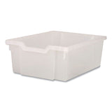 Gratnells Callero MakerHub Trolley Set 01, Metal, (2) Magnetic Whiteboards, (4) F2 Deep Bins, 27.4" x 17.3" x 56.3", Silver/Trans Frost (GTSMST054420) Each