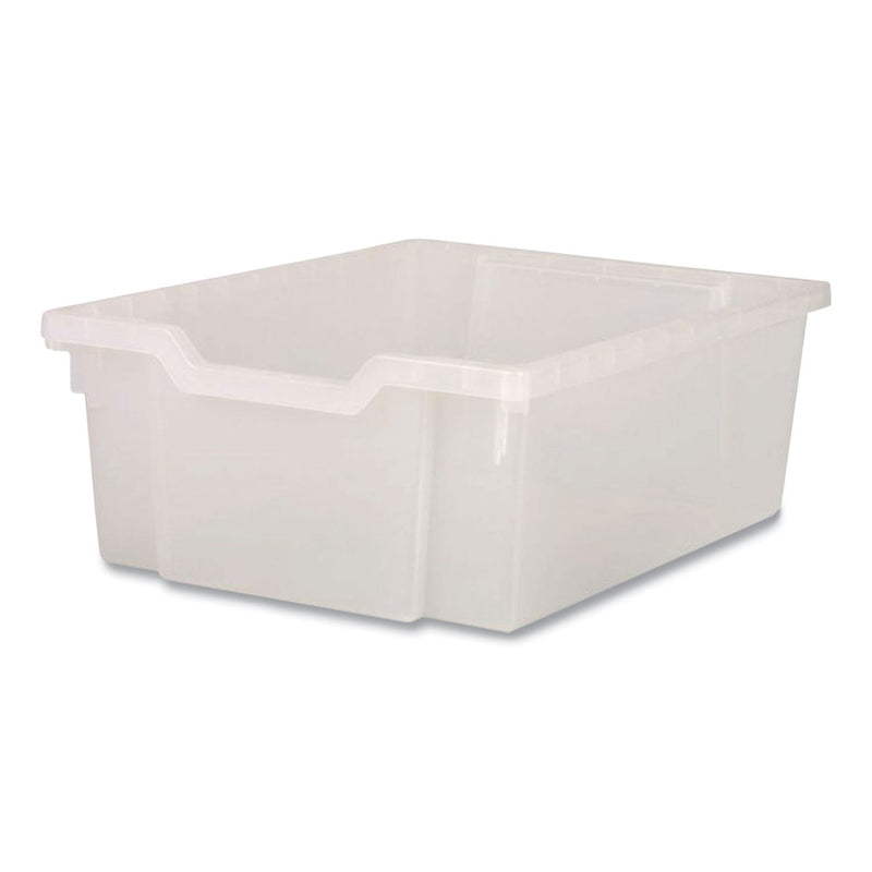 Gratnells Callero MakerHub Trolley Set 01, Metal, (2) Magnetic Whiteboards, (4) F2 Deep Bins, 27.4" x 17.3" x 56.3", Silver/Trans Frost (GTSMST054420) Each