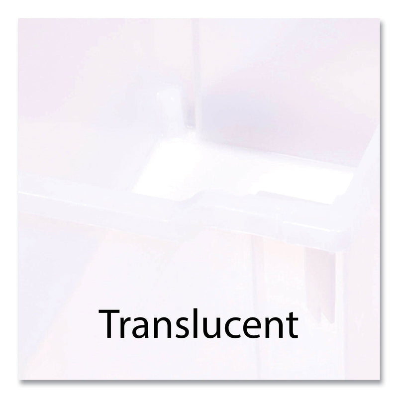 Gratnells Callero MakerHub Trolley Set 01, Metal, (2) Magnetic Whiteboards, (4) F2 Deep Bins, 27.4" x 17.3" x 56.3", Silver/Trans Frost (GTSMST054420) Each