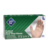 Safety Zone® Vinyl Powdered 3 mil Gloves, Clear, Lrg, Case of 1000 (SZNGVDR-LG-1) Case of 1000