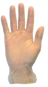 Safety Zone® Vinyl Powdered 3 mil Gloves, Clear, Med, Case of 1000 (SZNGVDR-MD-1) Case of 1000