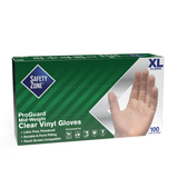 Safety Zone® Vinyl Powdered 3 mil Gloves, Clear, XL, Case of 1000 (SZNGVDRXL1CT) Case of 1000