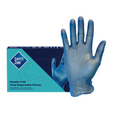 Safety Zone® Vinyl Powder Free 3 mil Gloves, Blue, 2XL, Case of 1000 (SZNGVP9-2X-1-BL) Case of 1000