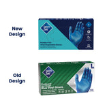 Safety Zone® Vinyl Powder Free 3 mil Gloves, Blue, 2XL, Case of 1000 (SZNGVP9-2X-1-BL) Case of 1000