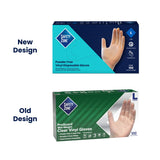 Safety Zone® Premium Vinyl Powder Free 3 mil Gloves, Clear, 2XL, Case of 1000 (SZNGVP9-2X-1C) Case of 1000