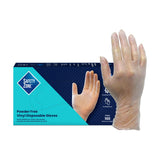 Safety Zone® Vinyl Powder Free 3 mil Gloves, Clear, XL, Case of 1000 (SZNGVP9-XL-1) Case of 1000