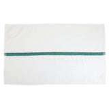 Hospeco® Power Gym Hand Towel 16x27 Green Stripe, 120/Case (HOSPWR-1627-3GRCS-CS) Case of 120