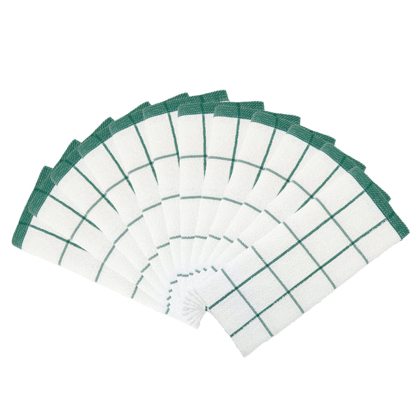 Arkwright Home Cooks Linen Kitchen Towel 15x25 Green (12/Pack) (P-KT-GREEN) 12/PK