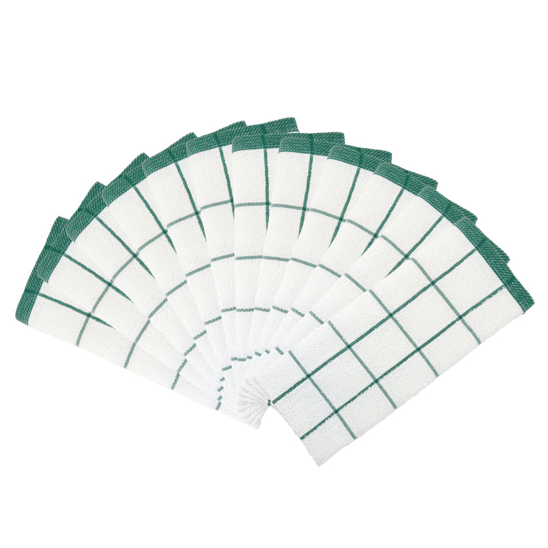 Arkwright Home Cooks Linen Kitchen Towel 15x25 Green (12/Pack) (P-KT-GREEN) 12/PK