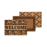 Arkwright Home® Coir Natural Printed Rug 16x24 (Hanger) Assorted, Case of 5 (COIR-16X24H-CS) Case of 5