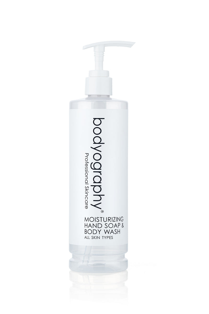 Bodyography blanc® Pump Btl - Moisturizing Hand Soap & Body Wash, 13.5 fl oz (HA-M-BDW-RF-03) Case of 20