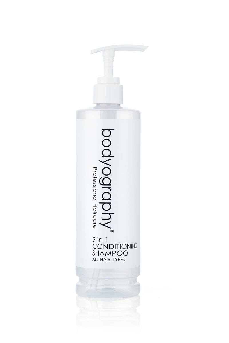 Bodyography blanc® Pump Btl - 2 in 1 Conditioning Shampoo, 13.5 fl oz (HA-M-BDW-RF-08) Case of 20