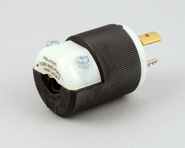 Hubbell Lighting 4720C Inline 15A 120V Plug (HBL4720C) Each