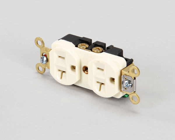 Hubbell Lighting 5352Ai Duplex Rcpt Ivory 20A 125V (HBL5352AI) Each