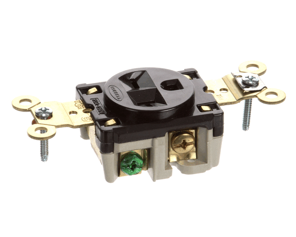 Hubbell Lighting 5461 Sgl Wall Receptacle Wdyrc (HBL5461) Each