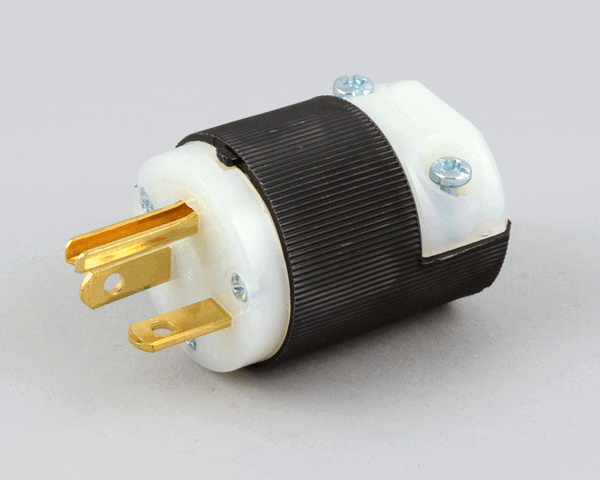 Hubbell Lighting 5466C Plug Straight Nema 6-20P 250V (HBL5466C) Each