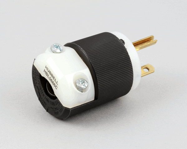 Hubbell Lighting 5666C Str Blade Plug 208V Nema6-15P (HBL5666C) Each