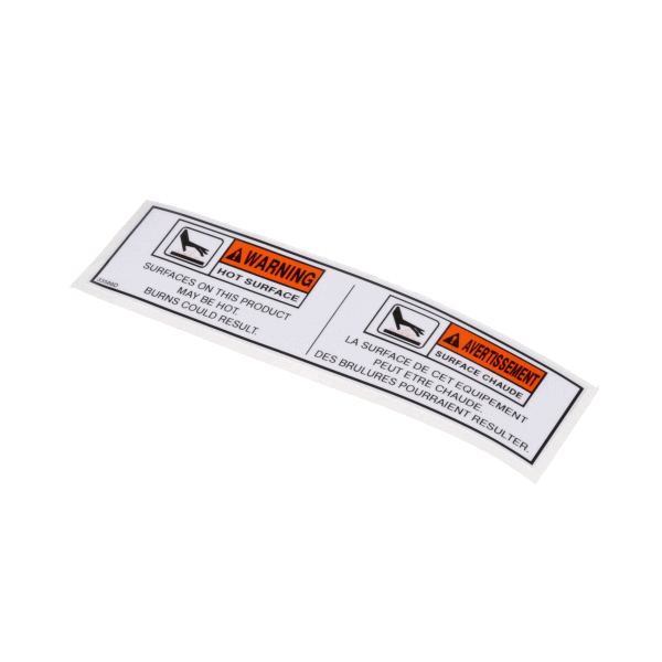Henny Penny 33589 Label-Warning Hot, Bilingual (HEN33589) Each