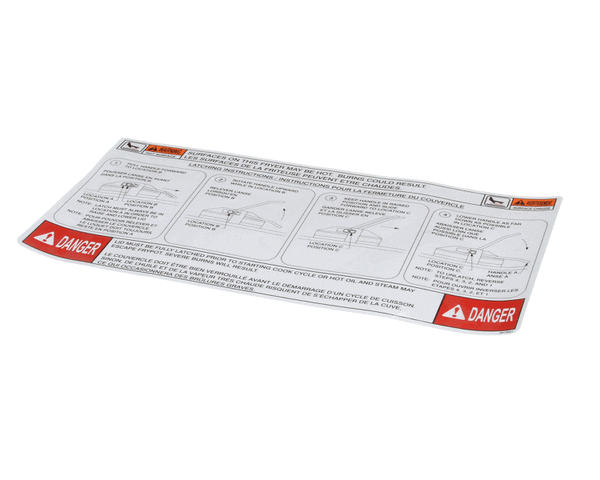 Henny Penny 35792 Label-Lid Instruction Eng/Fre (HEN35792) Each