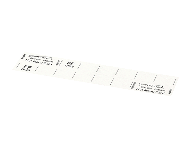 Henny Penny 59565 Menu Card - Hp Gm (HEN59565) Each