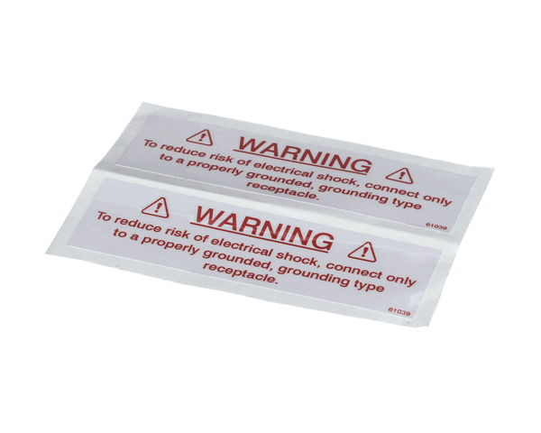 Henny Penny 61039 Label-Electrical Warning (HEN61039) Each