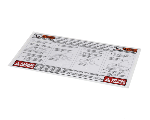 Henny Penny 67329 Lid Instruction Label (HEN67329) Each