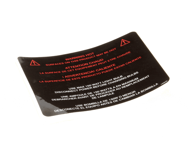 Henny Penny 74063 Label-Hot Surf/150W Bulb Scr (HEN74063) Each