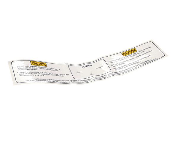 Henny Penny 75690 Label-Power/Pump/Melt (HEN75690) Each