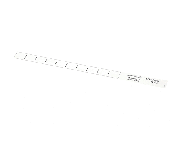 Henny Penny 77249 Menu Card-Blank-Lov (HEN77249) Each