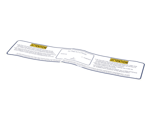 Henny Penny 88540 Label-Pwr/Pmp/Mlt, Kfc, Fre (HEN88540) Each