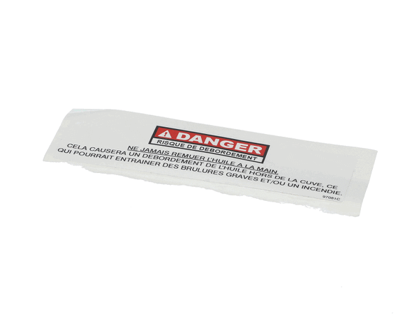 Henny Penny 97081 Label-Danger Stiring,Fre (HEN97081) Each