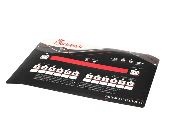 Henny Penny 97552 Control Panel Decal (HEN97552) Each