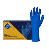 Safety Zone® Latex Powder Free 14 mil Extended Cuff Exam Gloves, Blue, Med, Case of 500 (SZNHER005) Case of 500