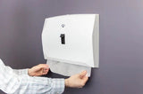 Hospeco® Health Gards® Lever Action Toilet Seat Cover Dispenser, White (HOSHG-3L) Each