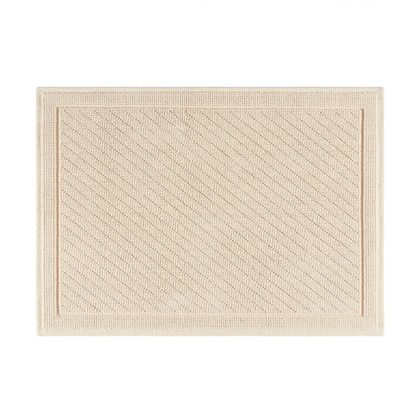 Arkwright Home Host & Home Cotton Bath Rug 17x24 Almond Milk (P-HH-BM-1724-BG) 1/EA