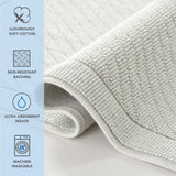 Arkwright Home® Host & Home Cotton 2pc Bath Mat Set 17x24/20x32, Light Gray, 4/Case Sets (HH-BM-2PK-GY) Case of 4 Sets
