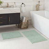 Arkwright Home® Host & Home Cotton 2pc Bath Mat Set 17x24/20x32, Silt Green, 4/Case Sets (HH-BM-2PK-GR) Case of 4 Sets