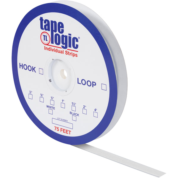 2" x 75' White Loop Tape Logic® Individual Tape Strips (HLT124) Each