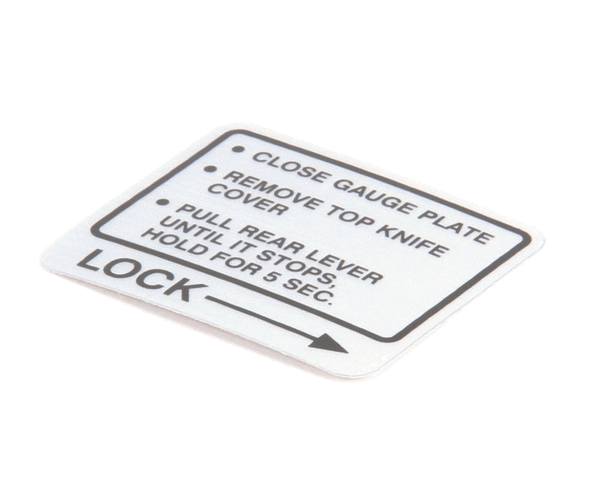 Hobart 00-437239 Label,Instruction (HOB00-437239) Each