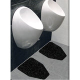 Hospeco® Health Gards® Premium Urinal Mat, 17"x20.25", Black, 6/Pack (HOSHS-OR1001-BL) Pack of 6