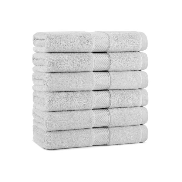 Aston & Arden Egyptian Cotton Hand Towel 16x30 Light Grey (6/Pack) (P-EGYP-1630-LGY) 6/PK