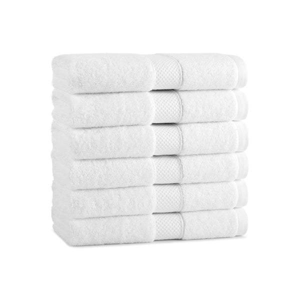 Aston & Arden Egyptian Cotton Hand Towel 16x30 White (6/Pack) (P-EGYP-1630-WH) 6/PK