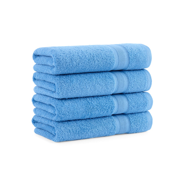 Aston & Arden Aegean Recycled Hand Towel 18x30 Blue Solid (4/Pack) (P-HT-RO-1830-BL) 4/PK