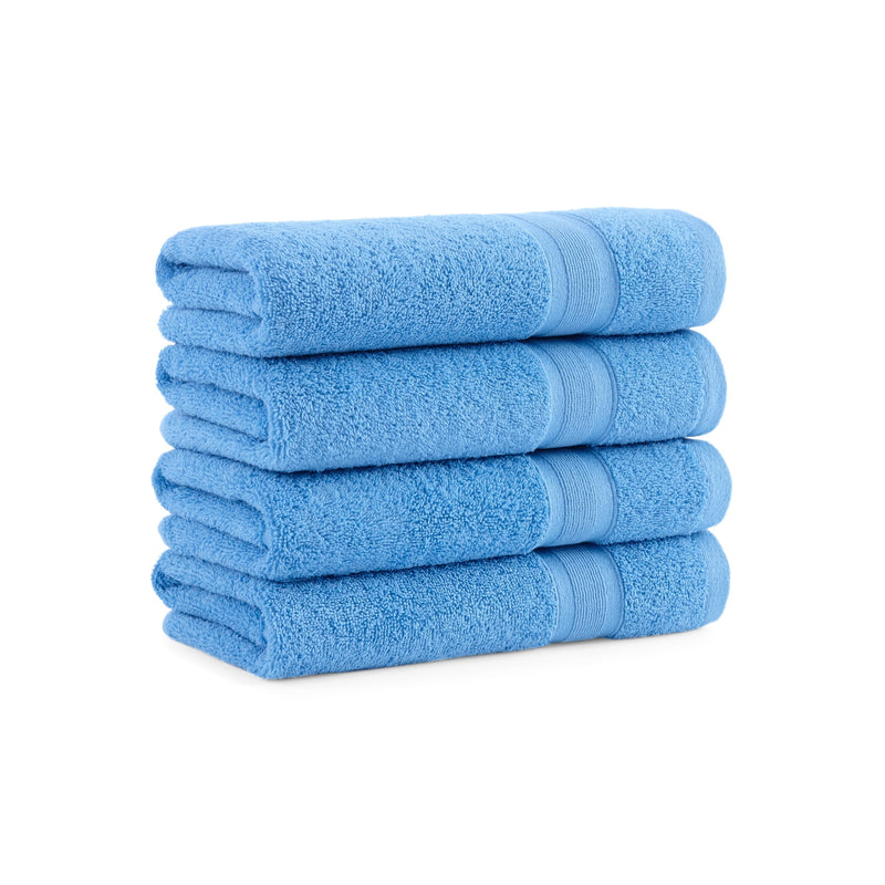 Aston & Arden Aegean Recycled Hand Towel 18x30 Blue Solid (4/Pack) (P-HT-RO-1830-BL) 4/PK