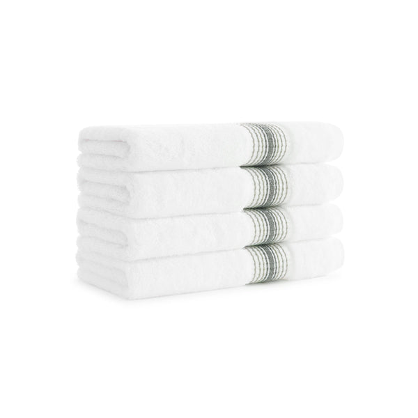 Aston & Arden Turkish Striped Hand Towel 18x32 Sage (4/Pack) (PNP-HT-STT1832-54SGE) 4/PK
