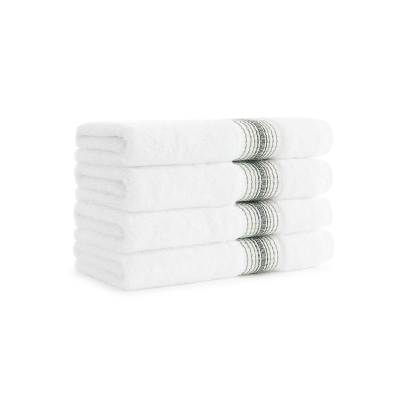 Aston & Arden Turkish Striped Hand Towel 18x32 Sage (4/Pack) (PNP-HT-STT1832-54SGE) 4/PK