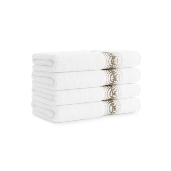 Aston & Arden Turkish Striped Hand Towel 18x32 Sand (4/Pack) (PNP-HT-STT1832-54SND) 4/PK